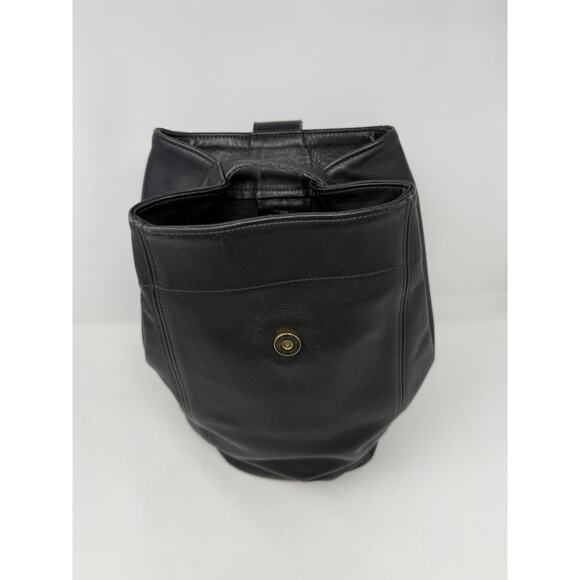 Genuine vintage COACH 4160 sling black leather crossover bag one strap - Picture 6 of 16